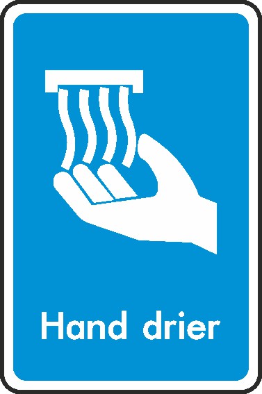 Hand Dryer Signs and Stickers