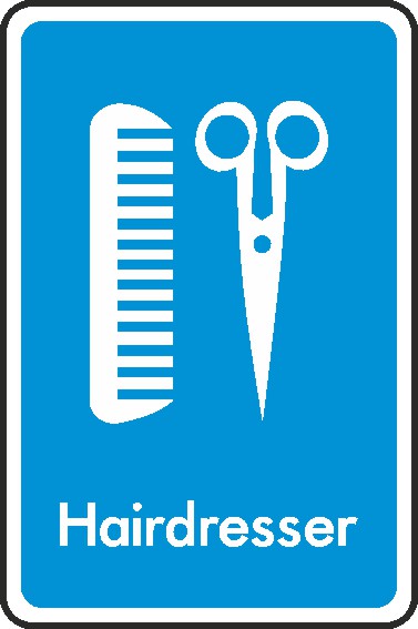 Hairdresser Signs and Stickers