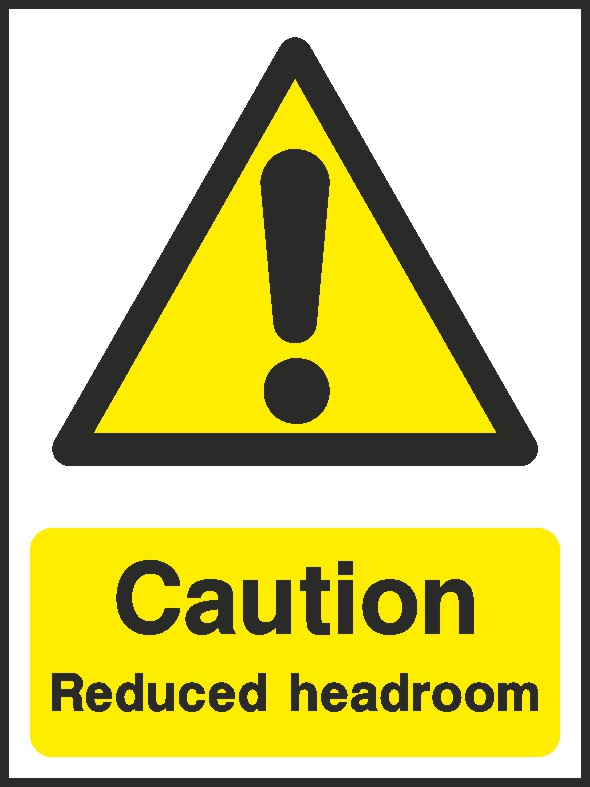 Reduced Headroom Signs and Stickers