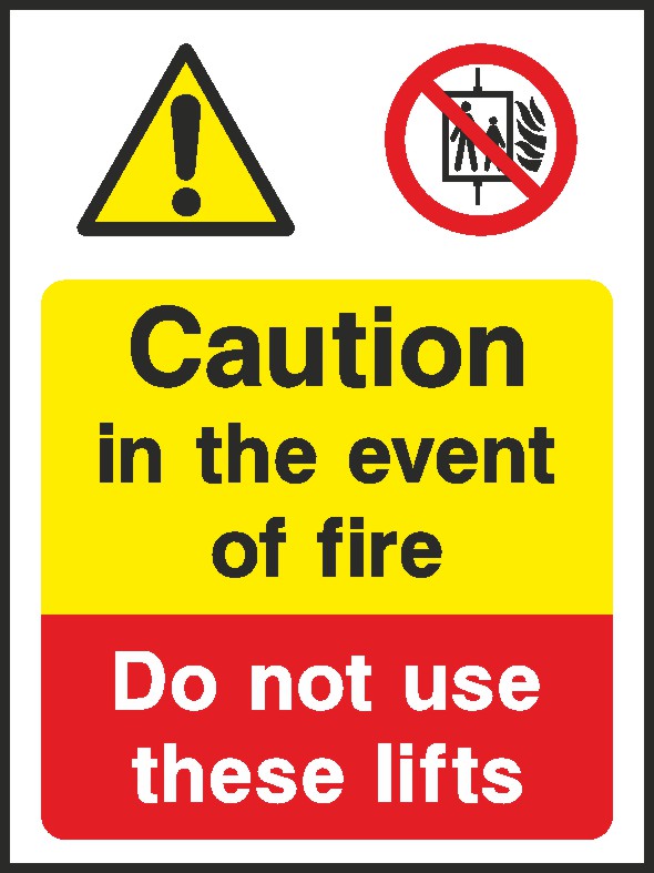 Do Not Use Lifts Signs and Stickers