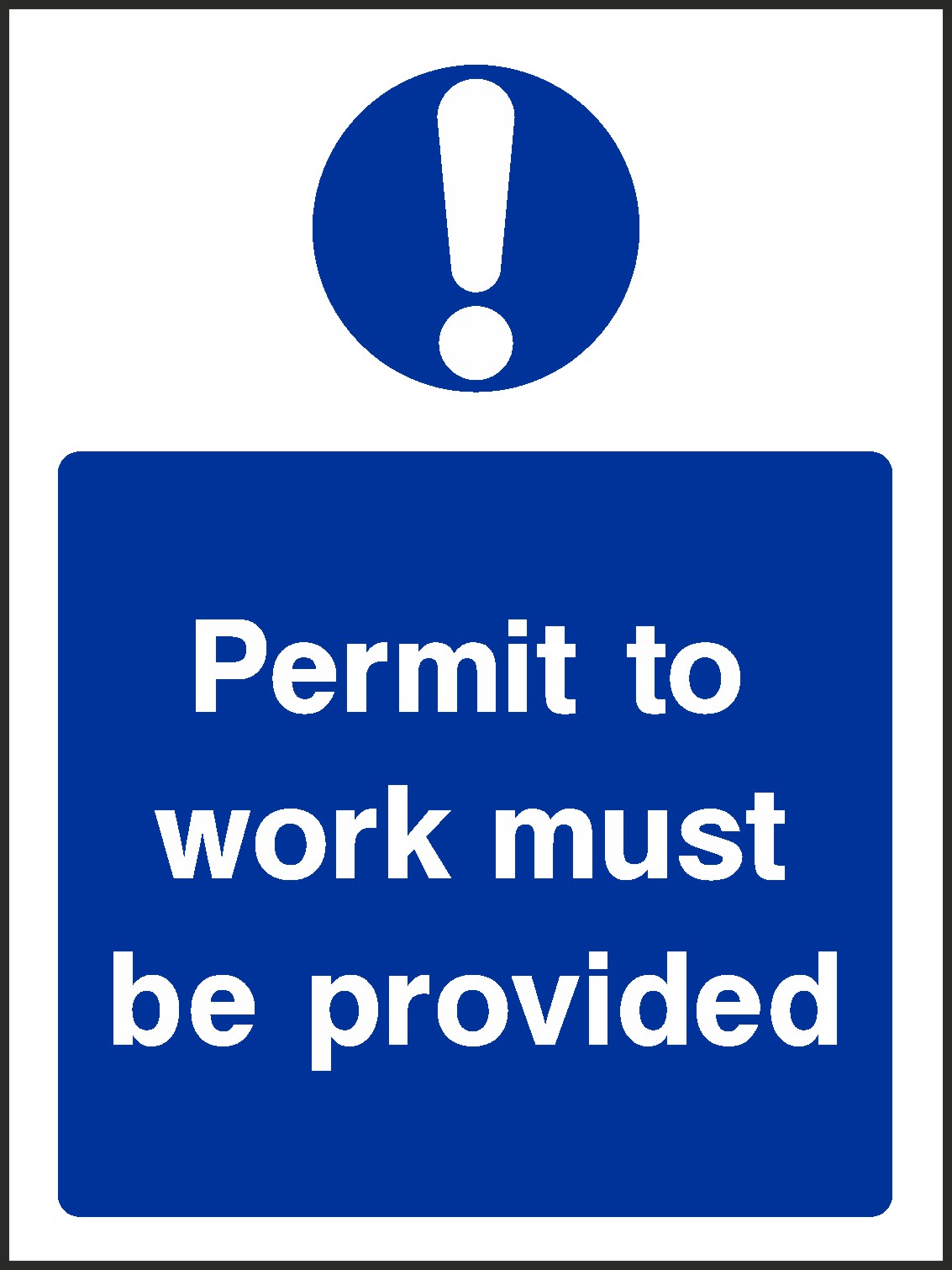 Permit To Work Signs and Stickers