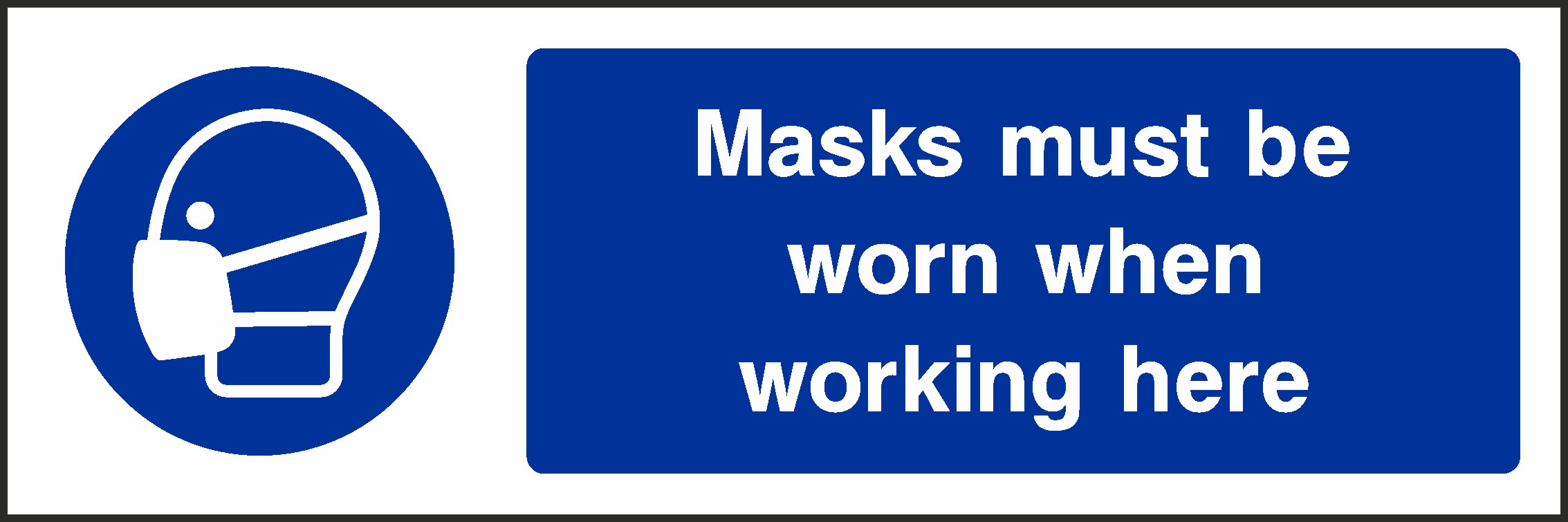 Masks Must Be Worn Signs and Stickers