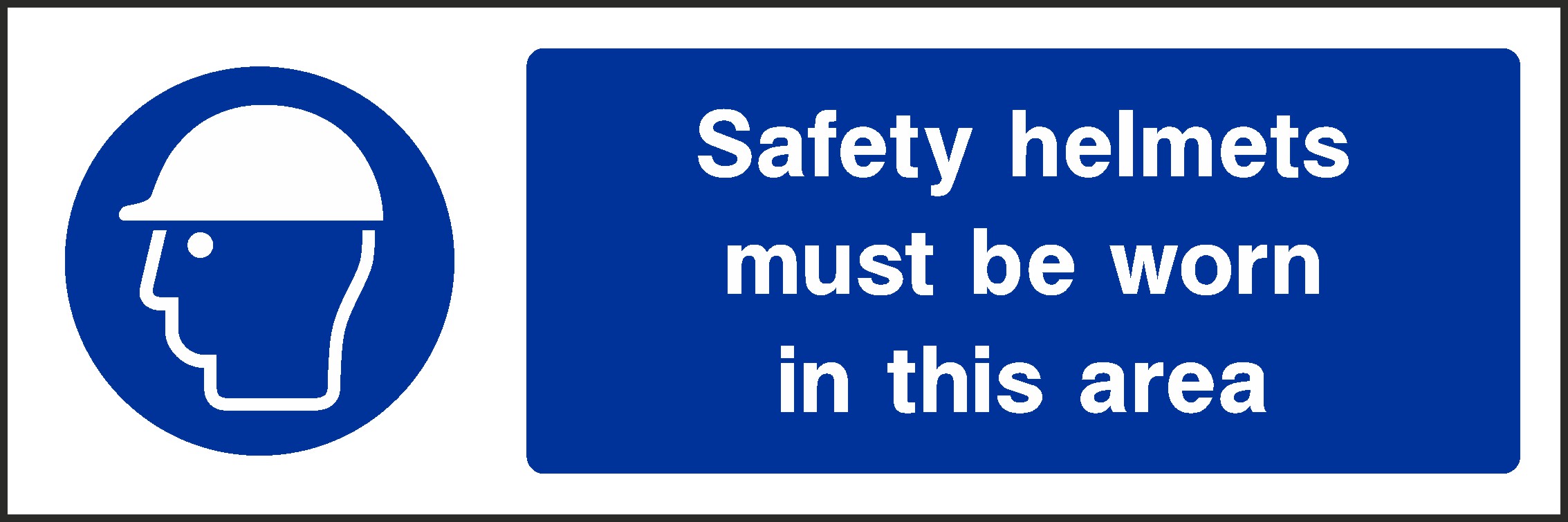 Safety Helmets Must Be Worn Signs and Stickers