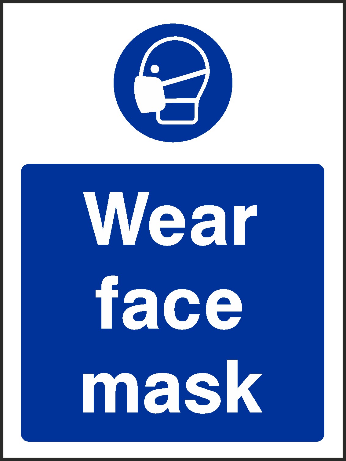 Wear Facemask Signs and Stickers