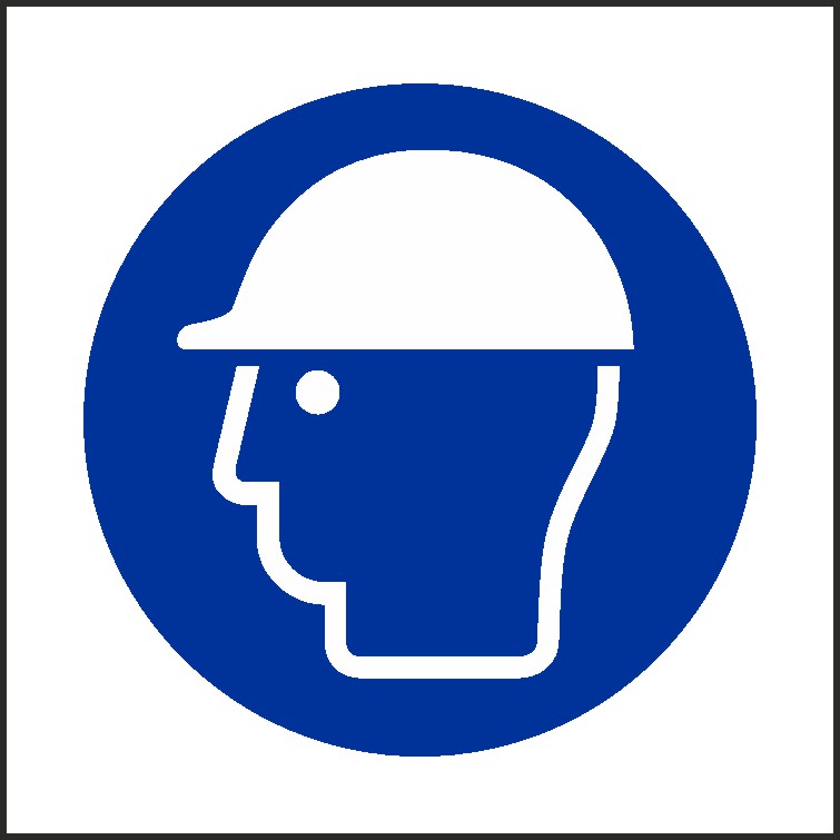 Wear Safety Helmets Signs and Stickers