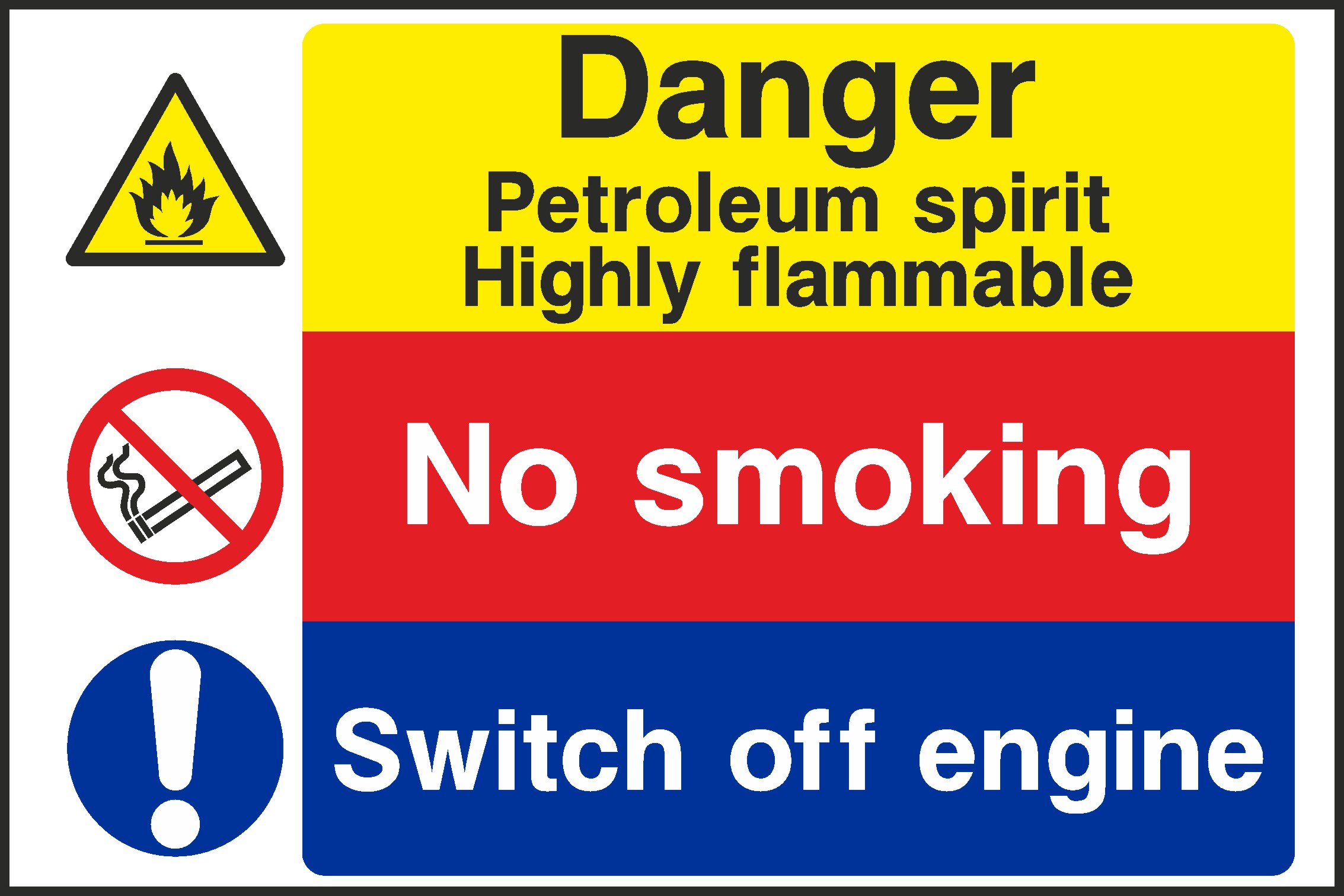 Petroleum Spirit Signs and Stickers