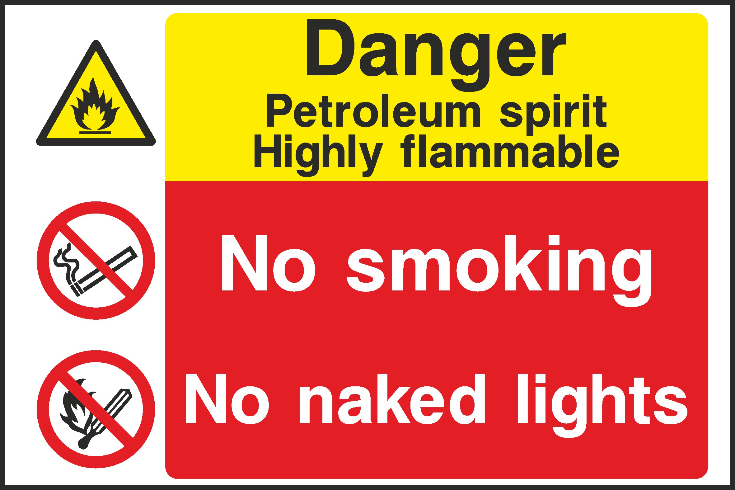Petroleum Spirit Signs and Stickers
