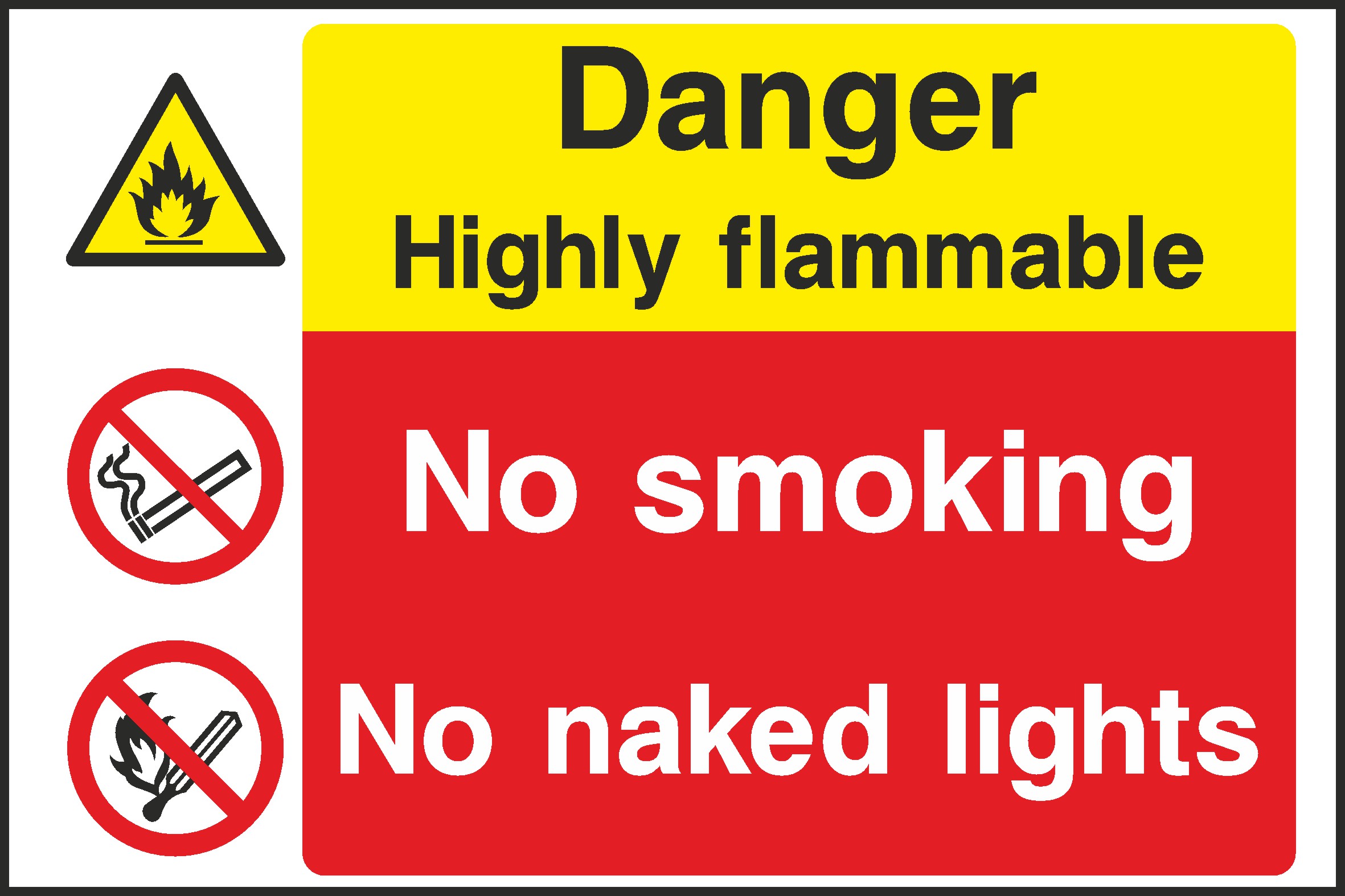 Highly Flammable Signs and Stickers