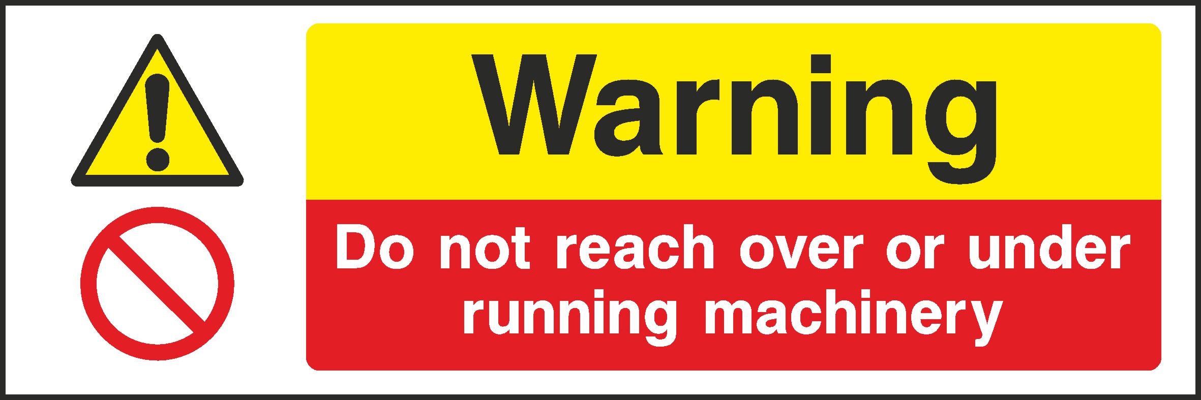 Do Not Reach Over Signs and Stickers