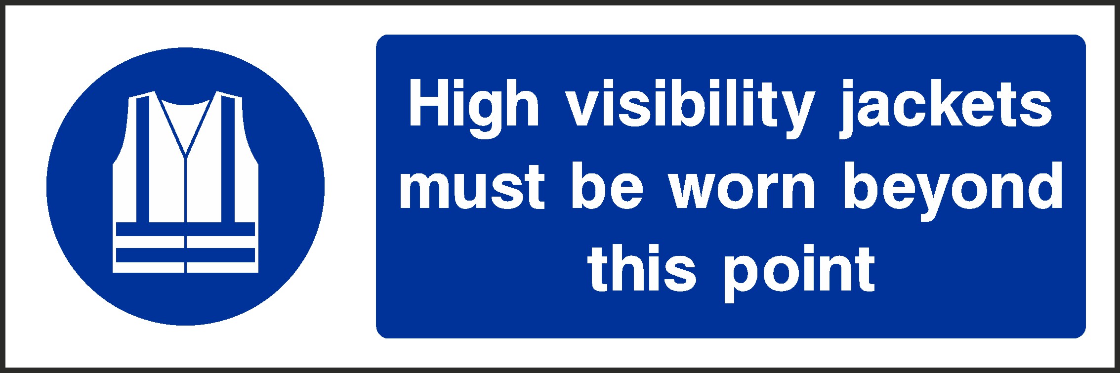 High Visibility Vest Signs and Stickers