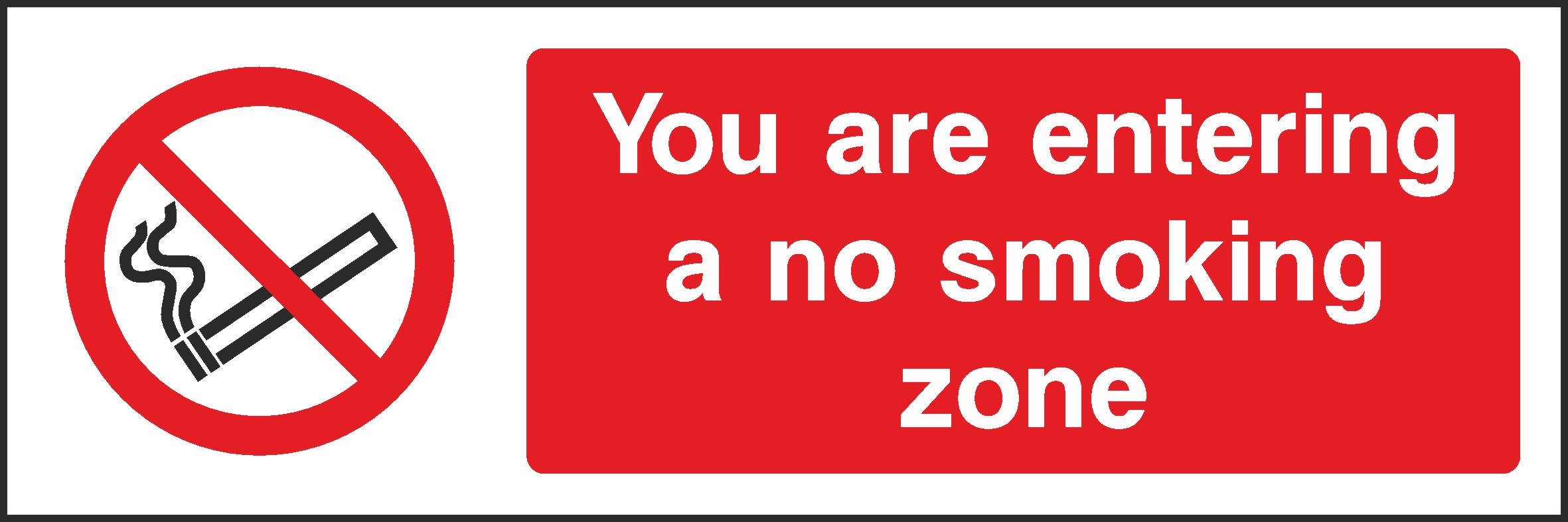 No Smoking Public Zone Signs and Stickers