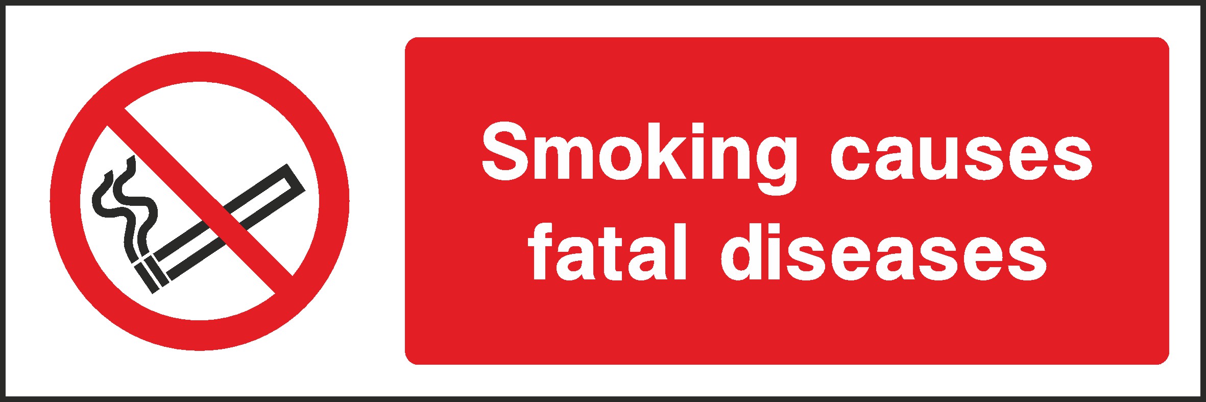 Smoking Causes Signs and Stickers