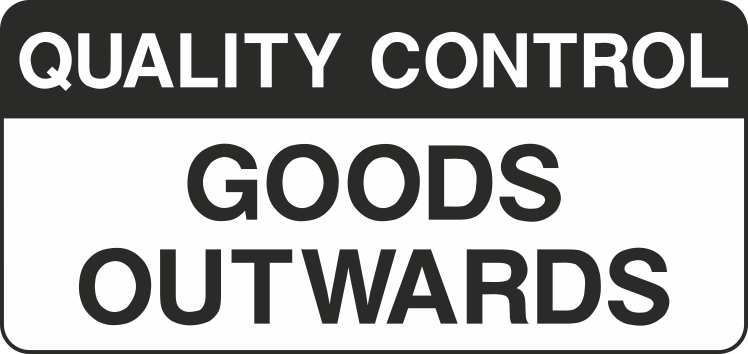 Goods Outwards Signs and Stickers