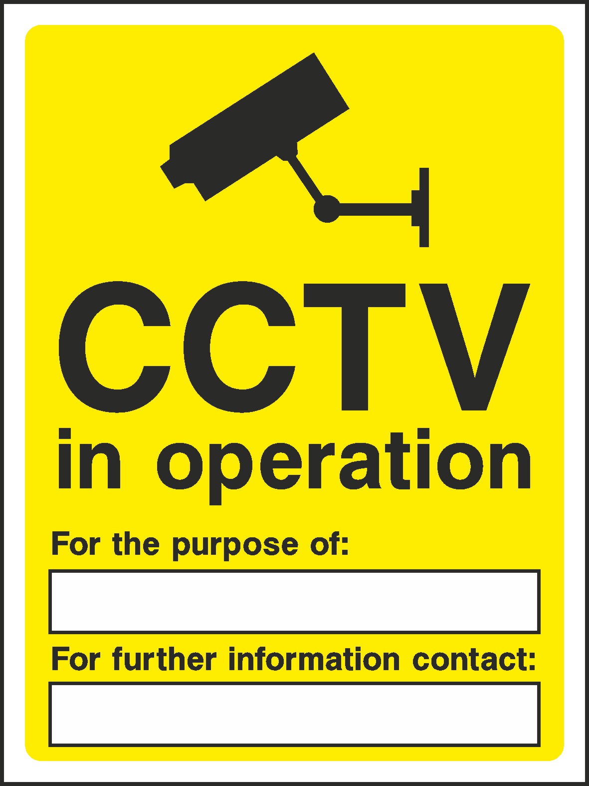 CCTV In Operation Signs and Stickers