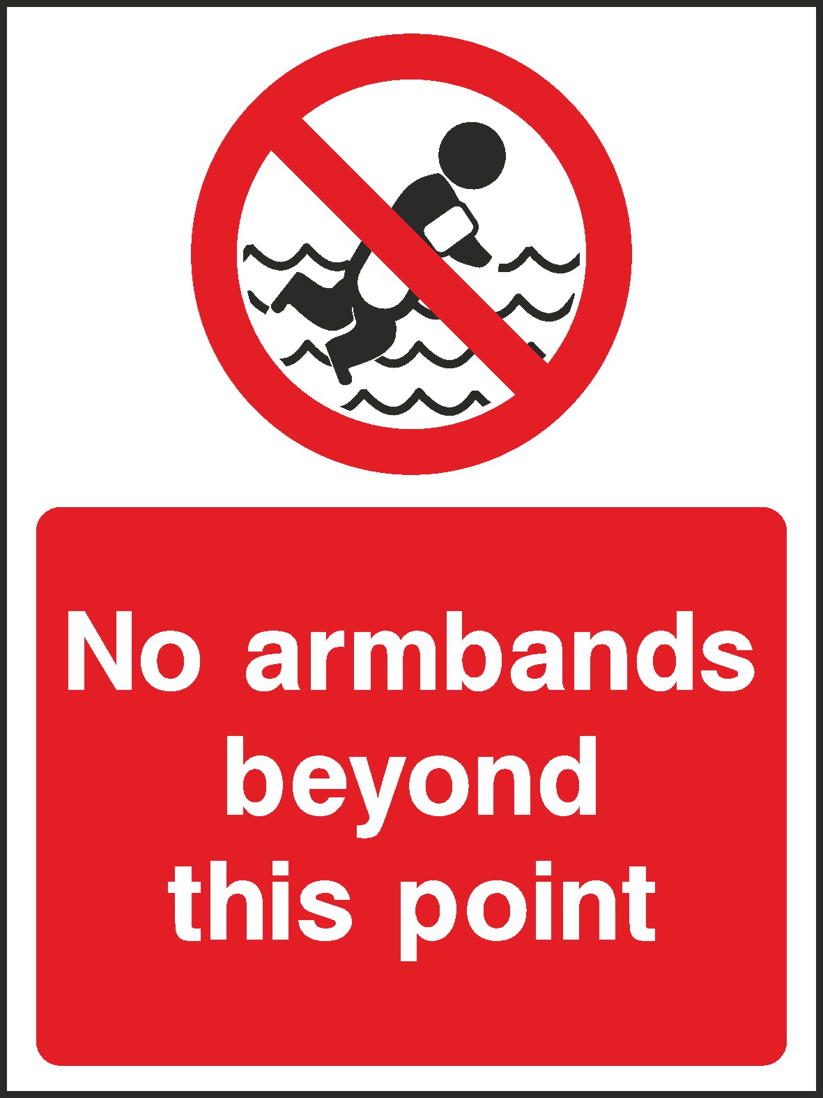 No Armbands Signs and Stickers