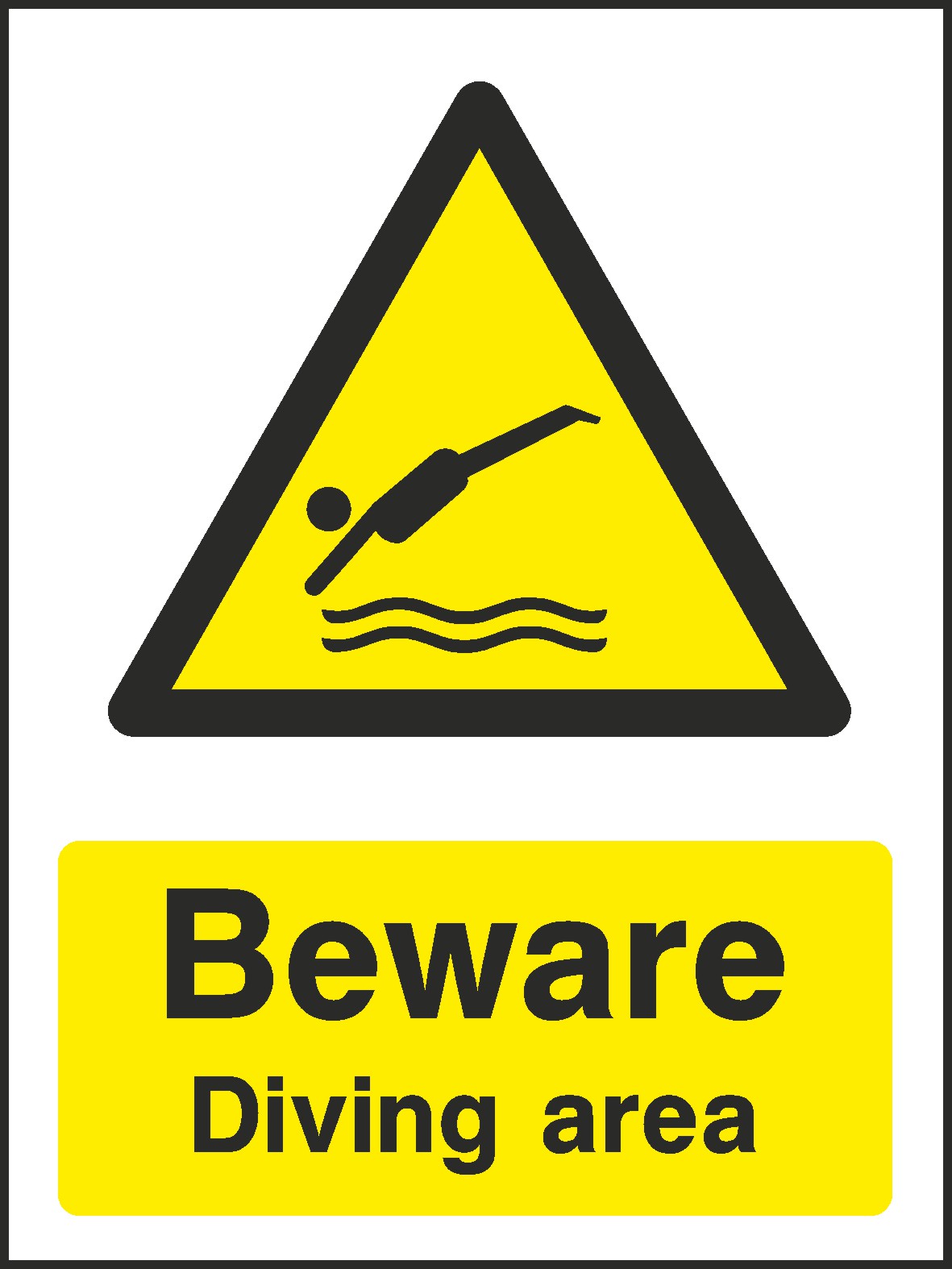 Diving Area Signs and Stickers