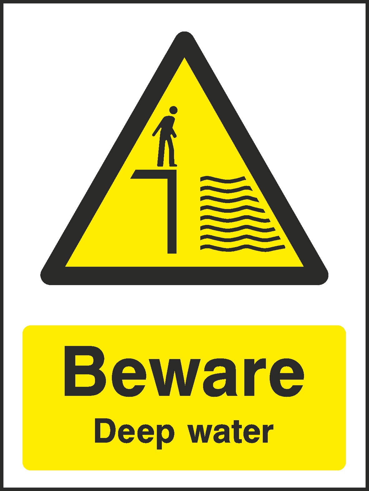Deep Water Signs and Stickers