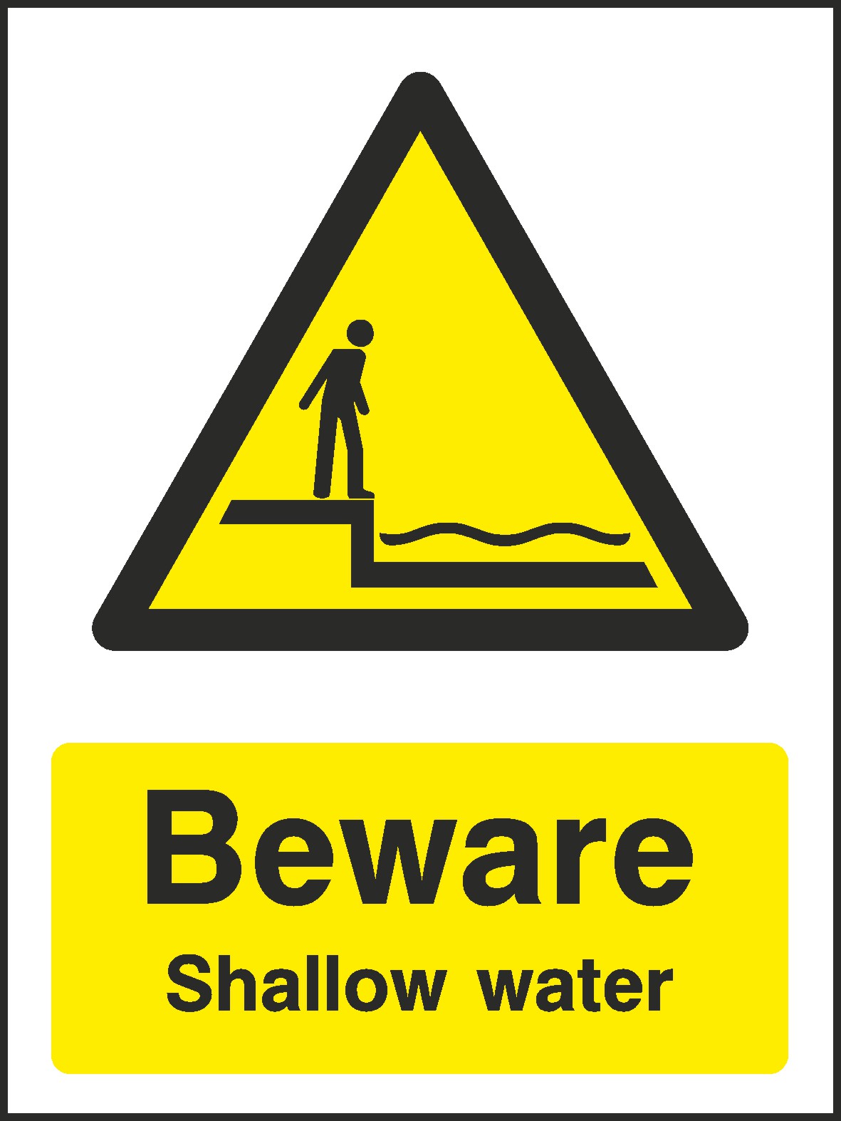Shallow Water Signs and Stickers