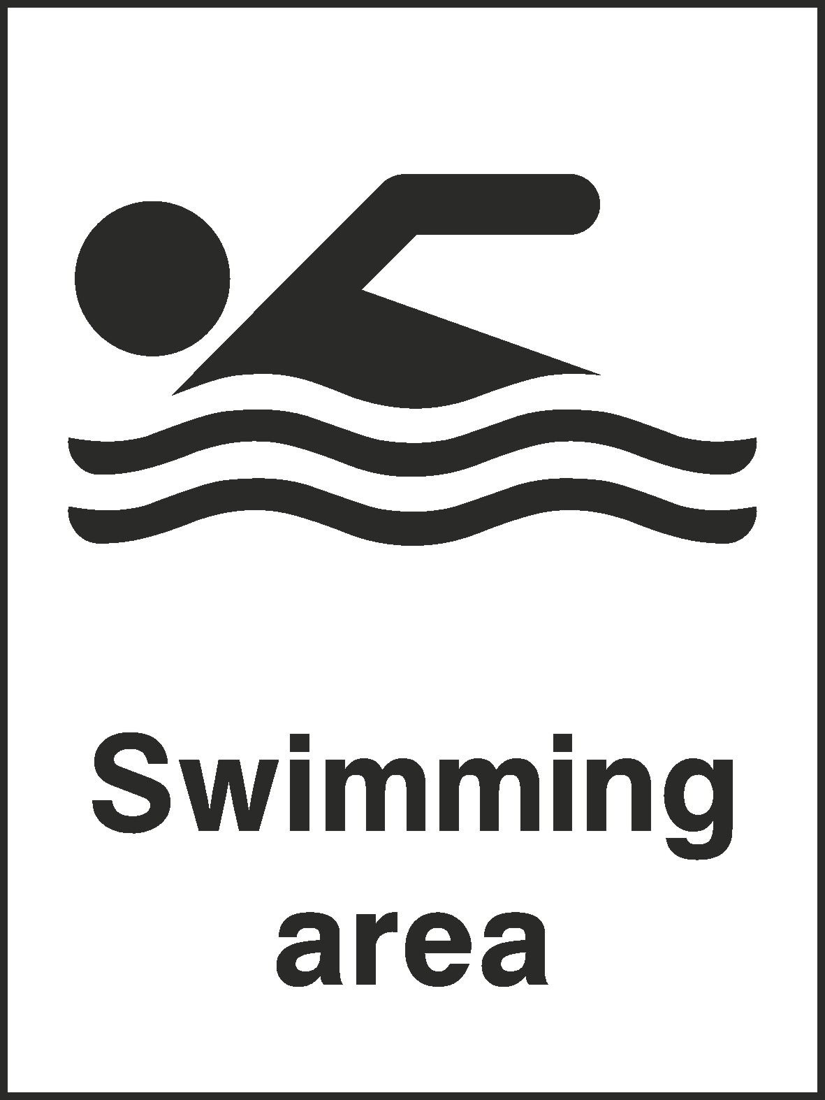 Swimming Area Signs and Stickers