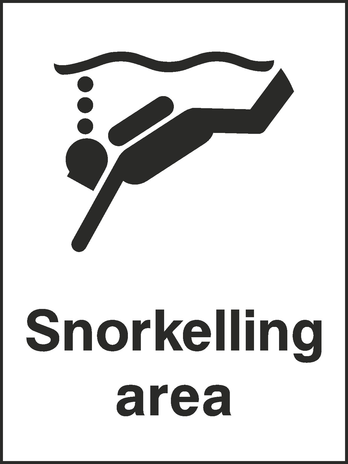 Snorkelling Signs and Stickers