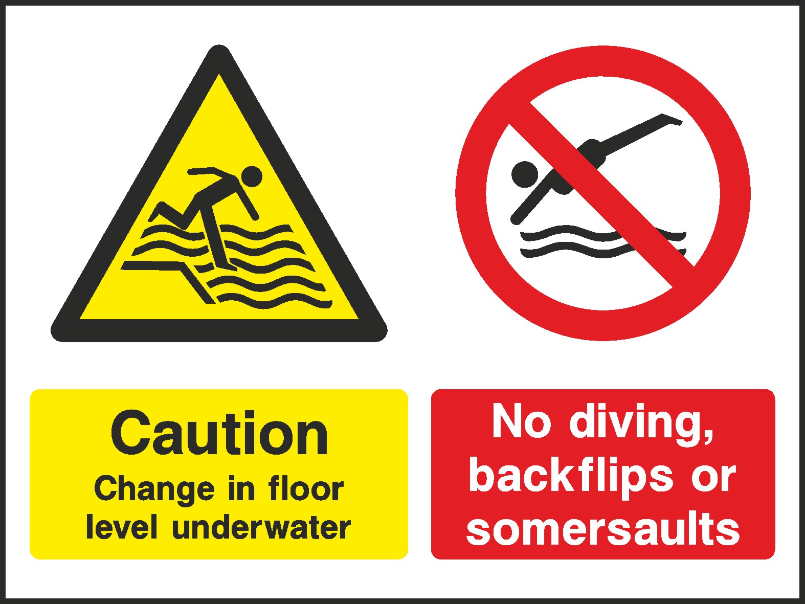 Change In Floor Level Signs and Stickers