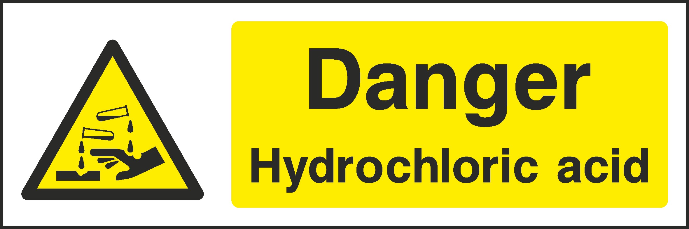 Hydrochloric Acid Signs and Stickers