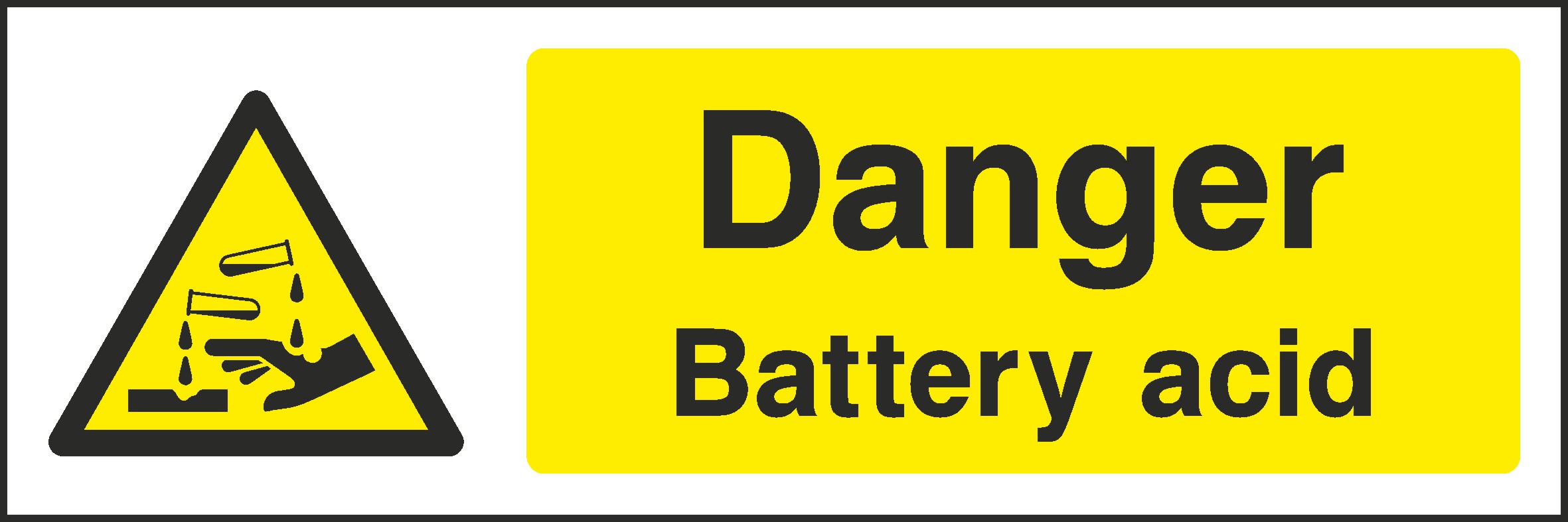 Battery Acid Signs and Stickers