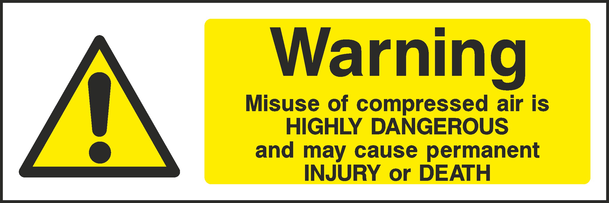 Compressed Air Signs and Stickers