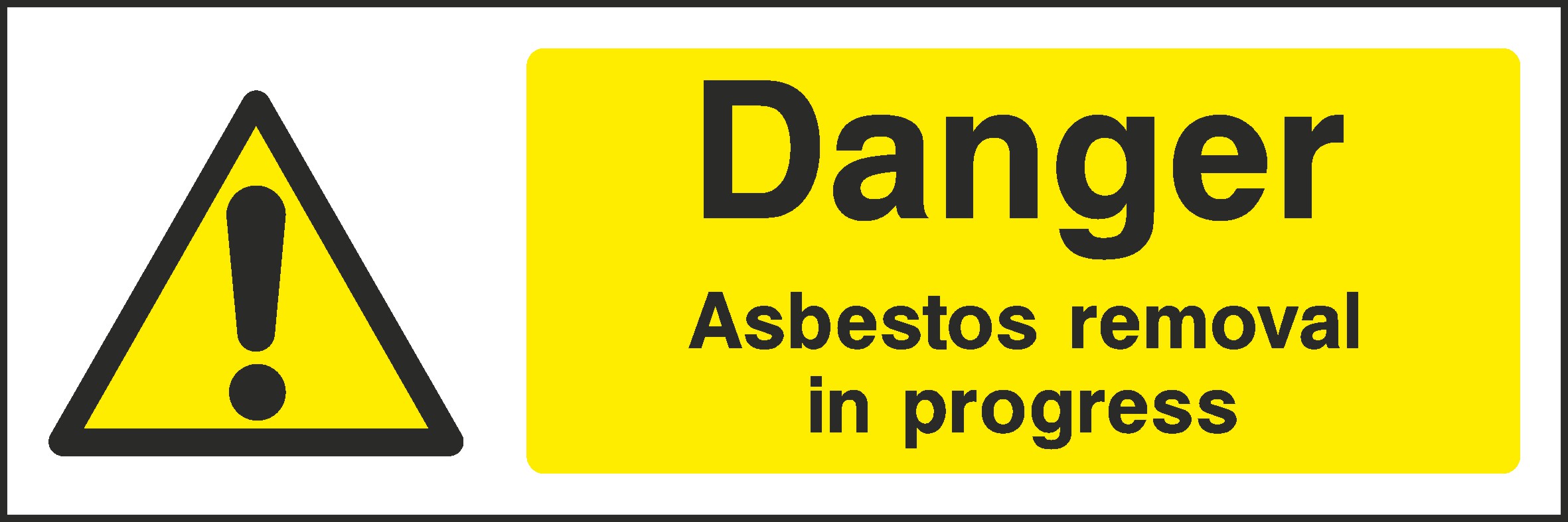 Asbestos Removal Signs and Stickers