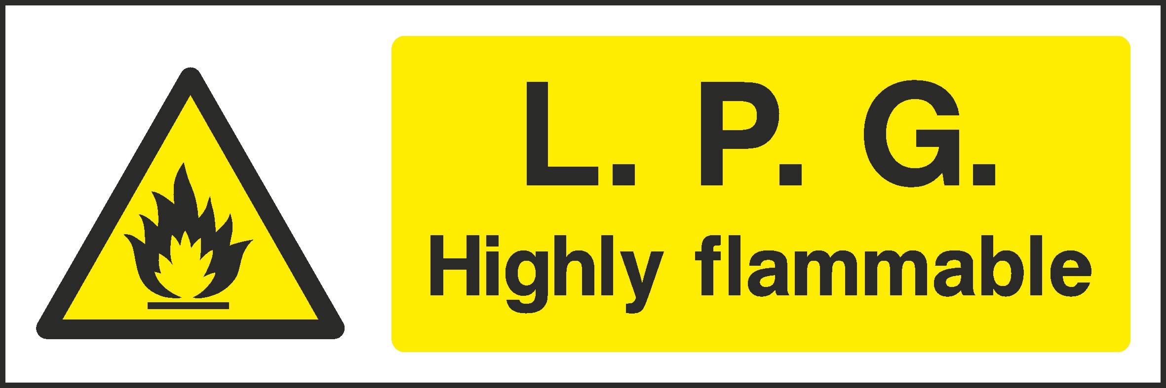 L..P..G Flammable Signs and Stickers