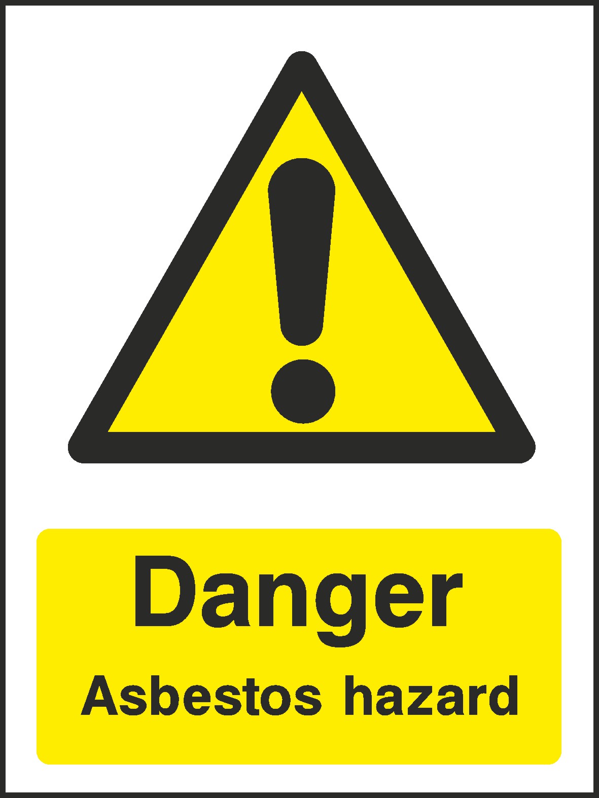 Danger Asbestos Signs and Stickers