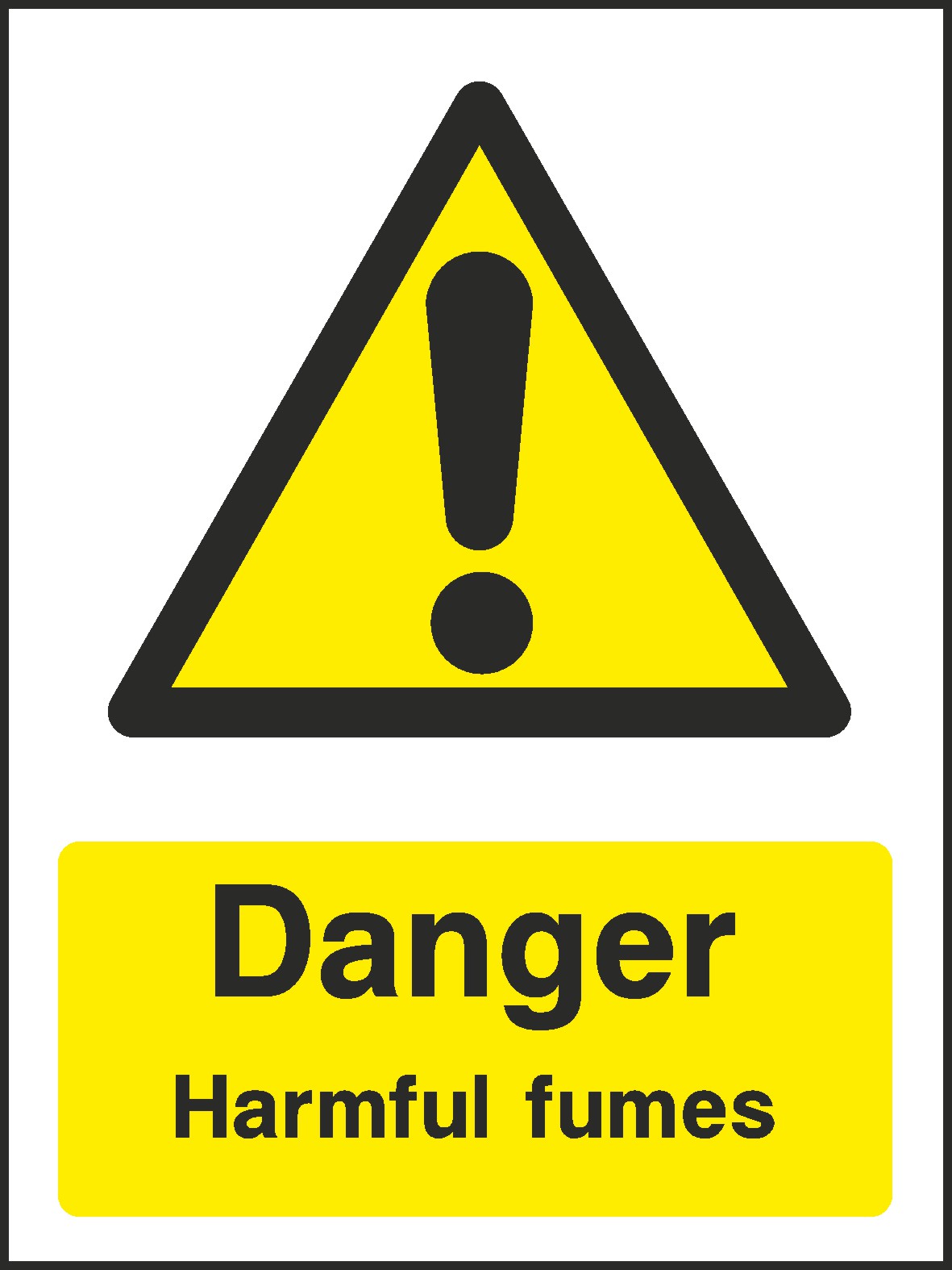 Danger Fumes Signs and Stickers