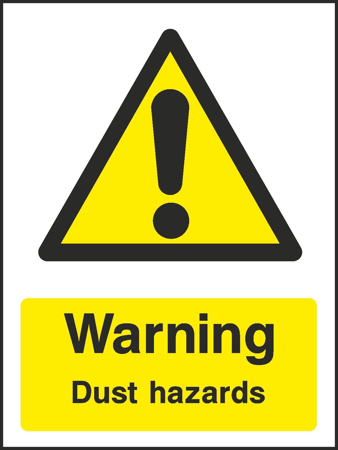 Dust Hazard Signs and Stickers