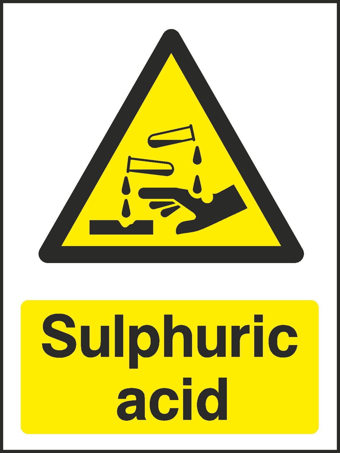 Sulphuric Acid Signs and Stickers