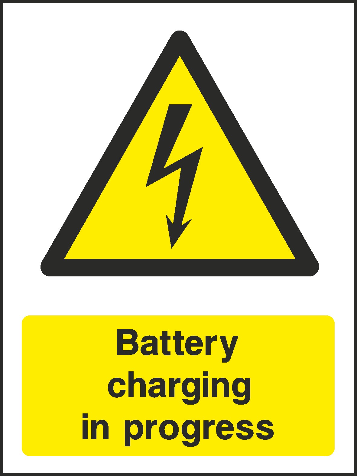 Battery Charging Signs and Stickers