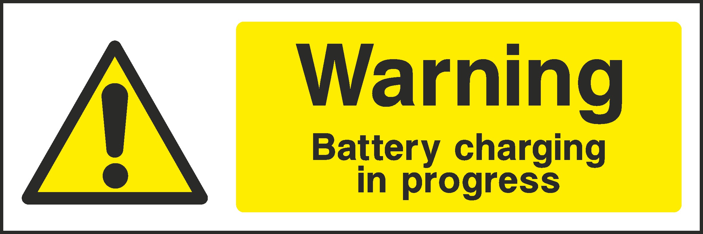 Battery Charging Signs and Stickers