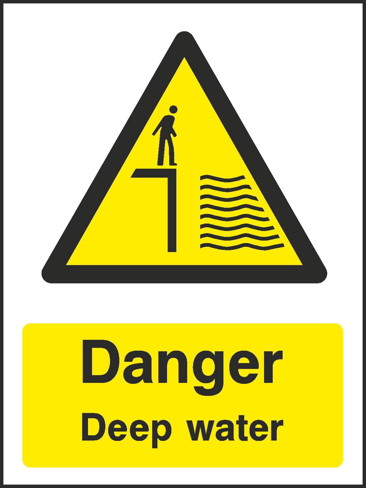 Deep Water Signs and Stickers