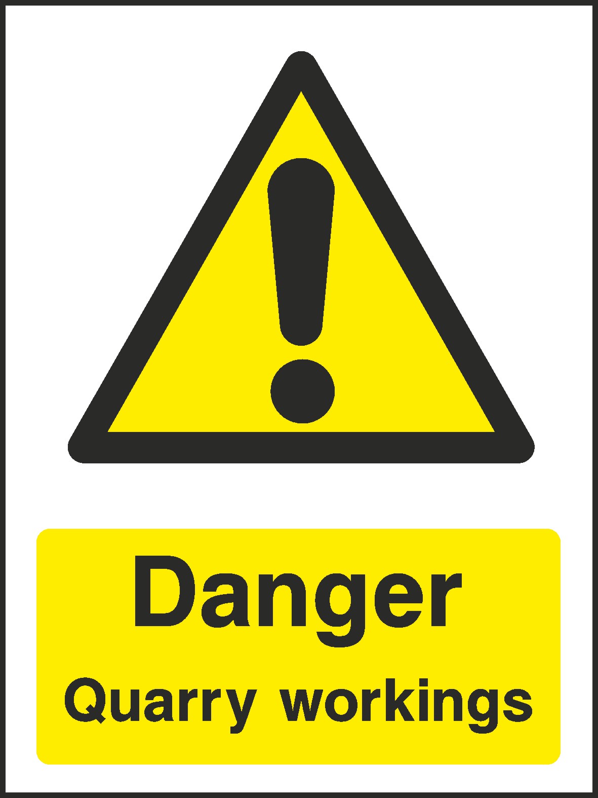 Quarry Workings Signs and Stickers