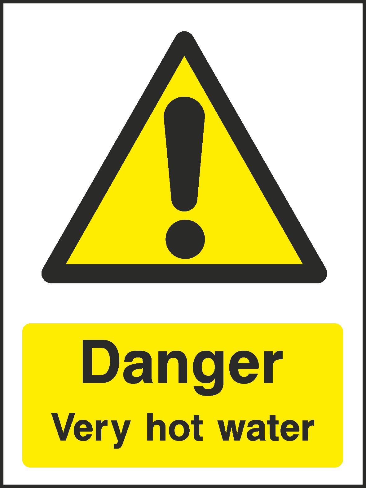 Hot Water Signs and Stickers