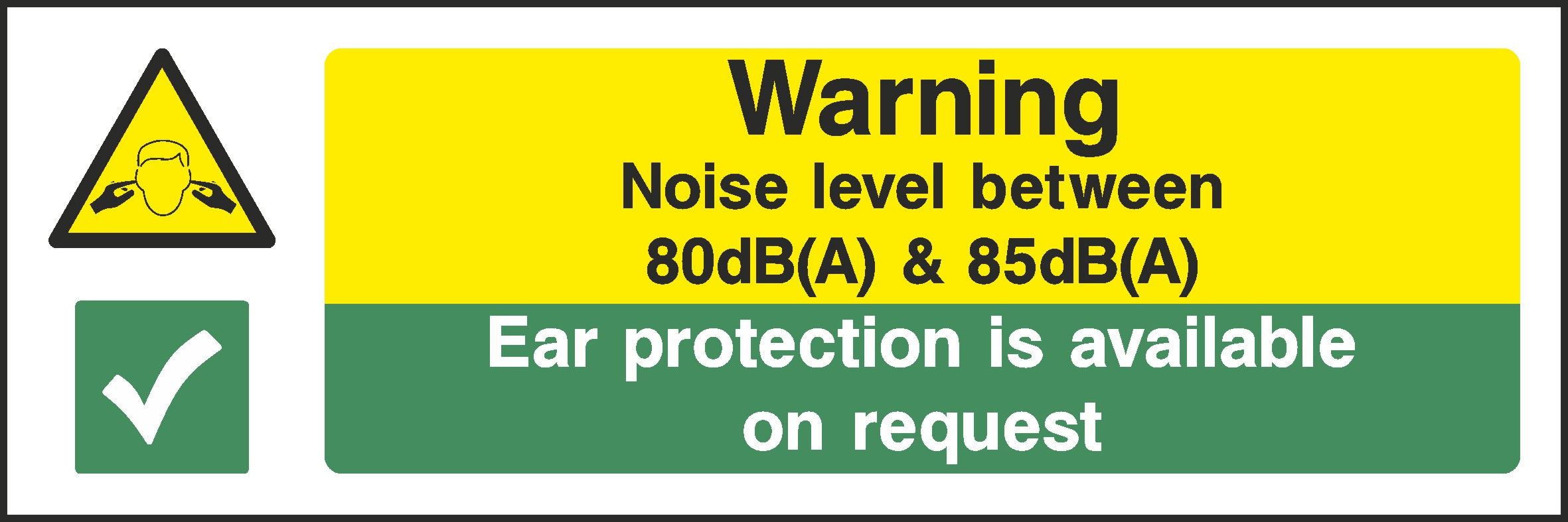 Noise Level Between Signs and Stickers