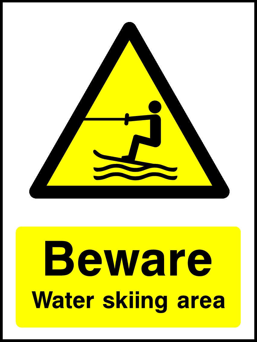 Water Skiing Signs and Stickers