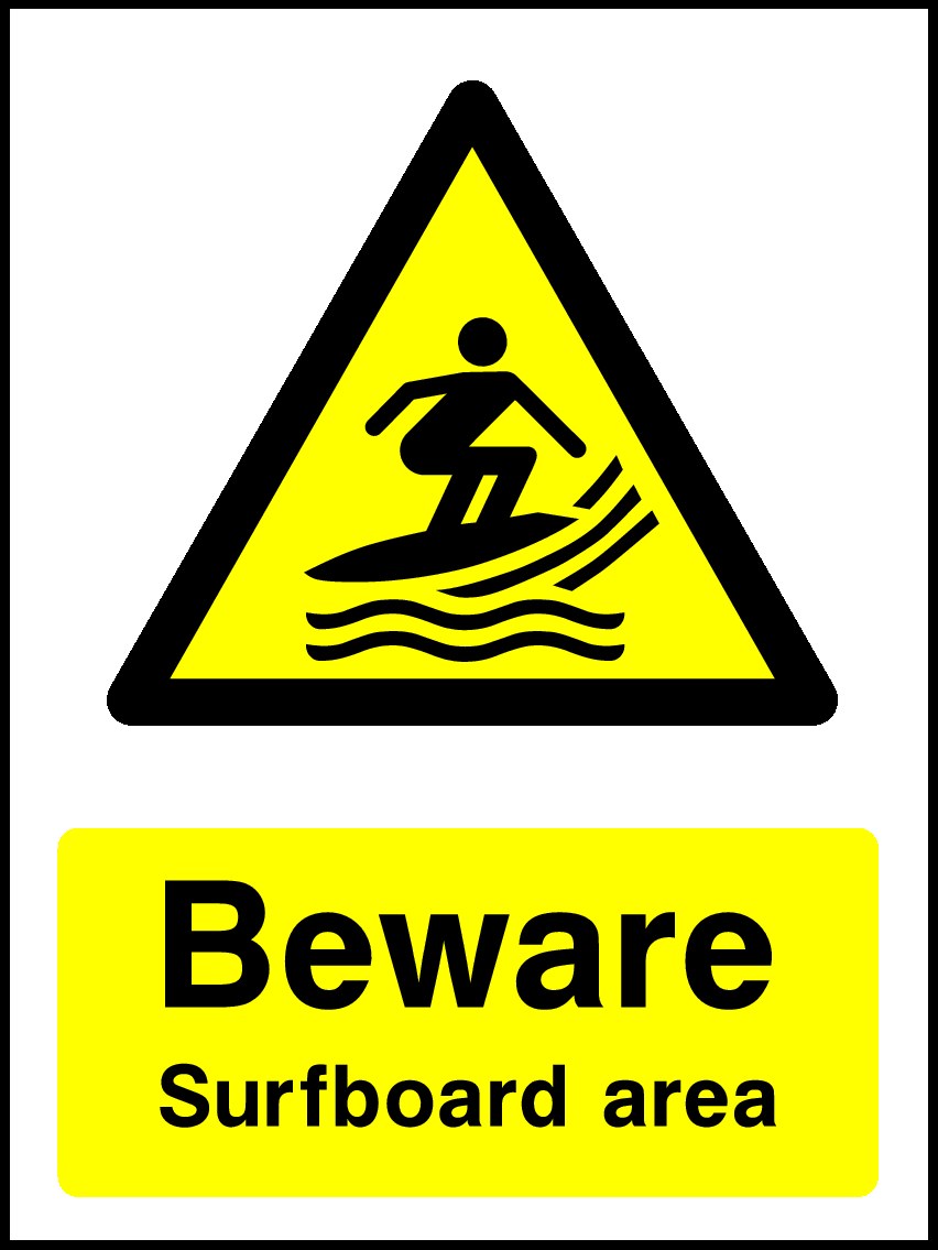 Surfboard Signs and Stickers