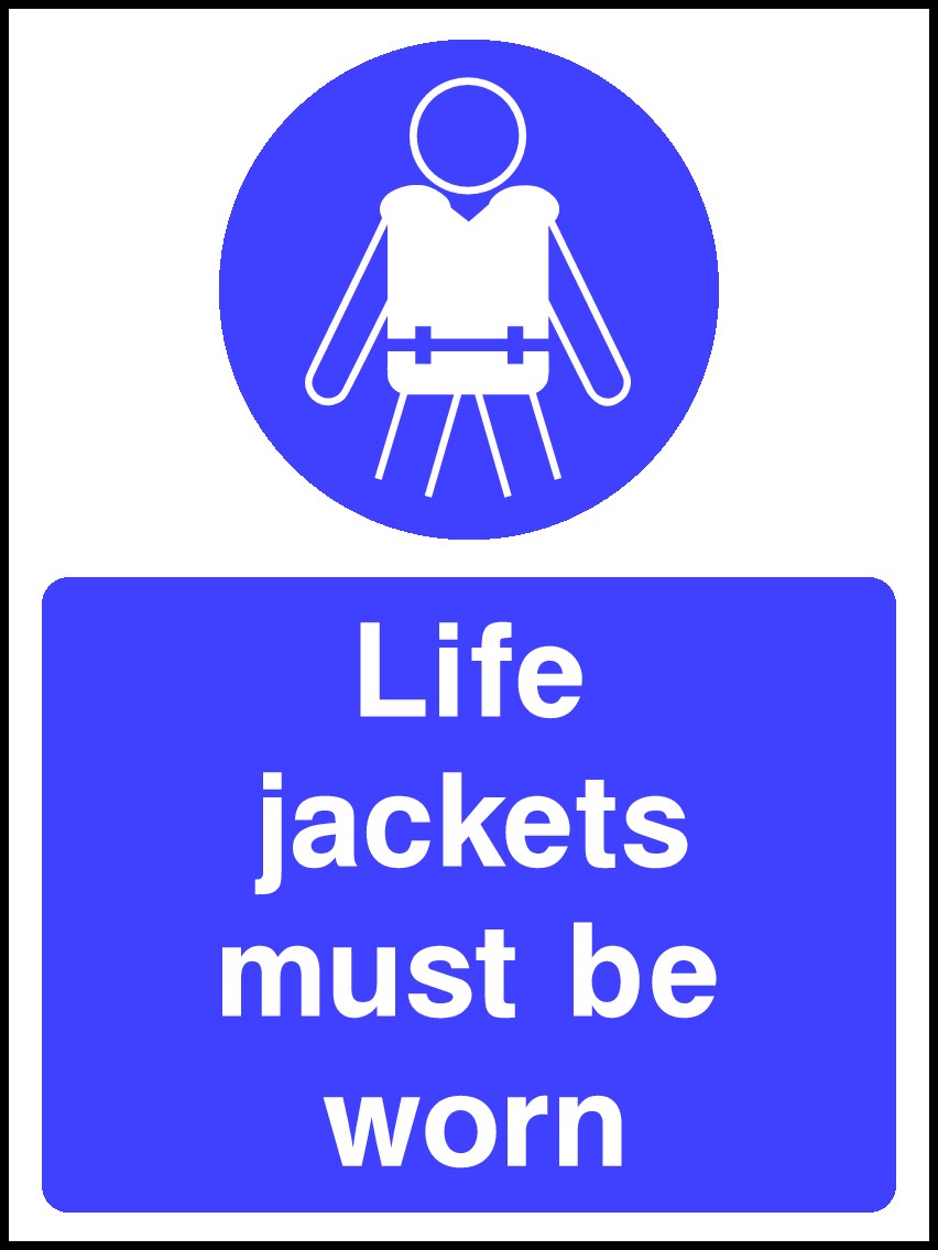 Life Jackets Signs and Stickers