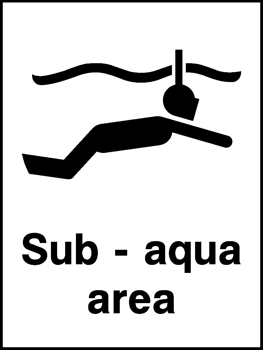Sub Aqua Signs and Stickers